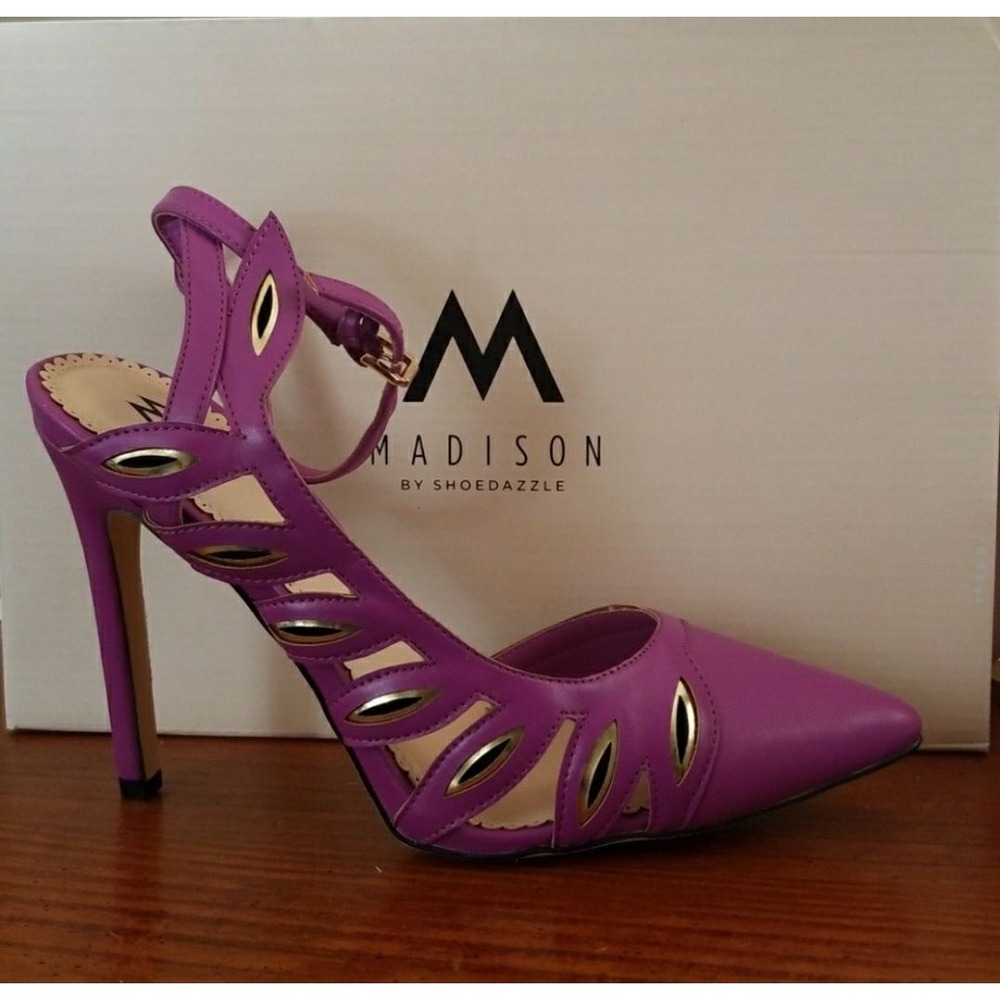ShoeDazzle‎ Alessandra Purple Heels – Size 8.5, 4.5" Heel